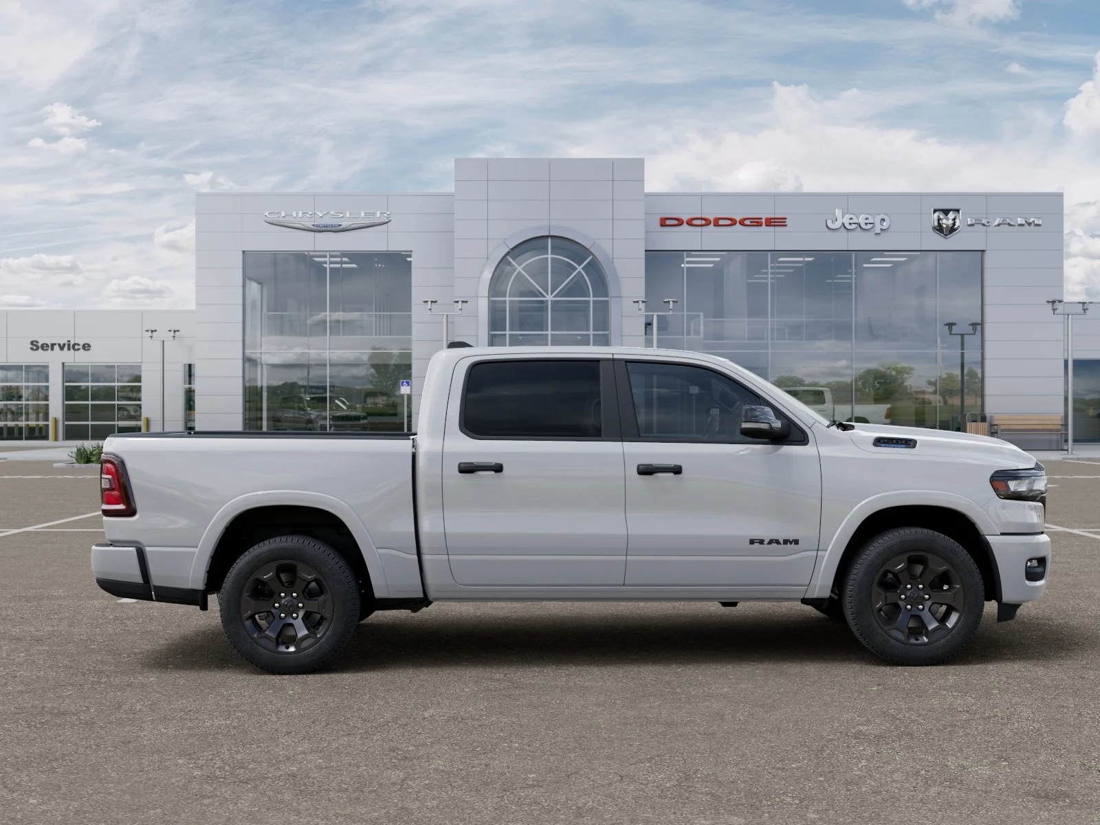 New 2026 Bright White Clear-Coat Exterior Paint RAM Big Horn/Lone Star image 50
