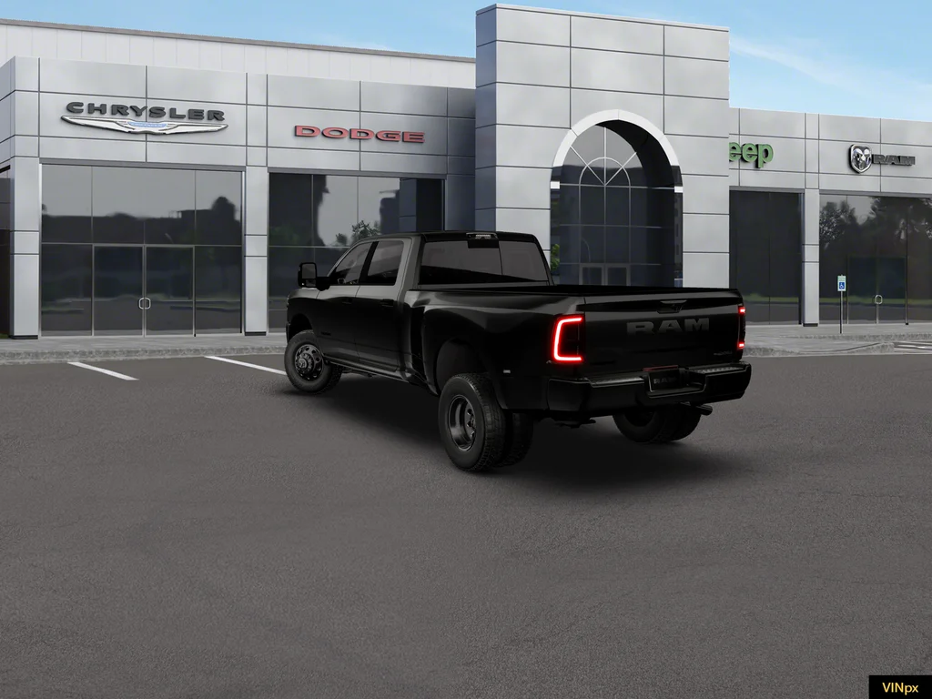 New 2026 Diamond Black Crystal Pearl-Coat Exterior Paint RAM Big Horn Night Edition image 4