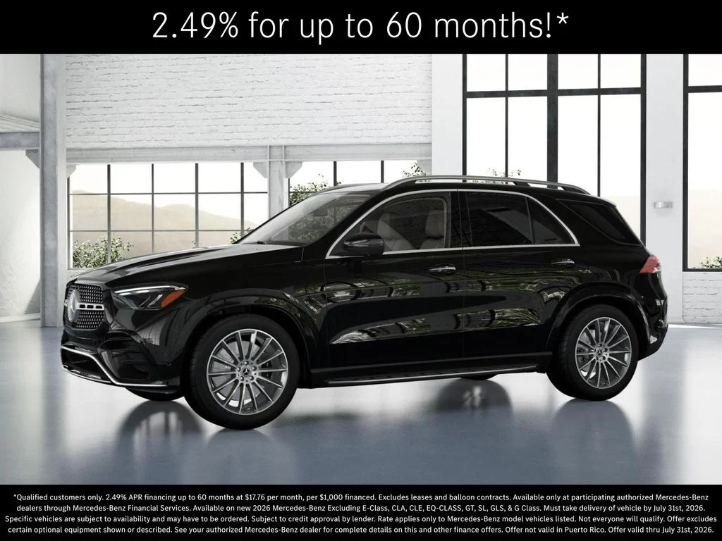 New 2026 Obsidian Black Metallic Mercedes-Benz GLE 450 image 37