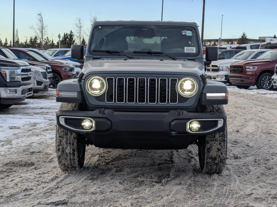 New 2026 Dark blue Jeep Sahara - - 4x4 - McKinley Leather - Body-Color Top - Alpine Audio - Technology Group & More! image 3