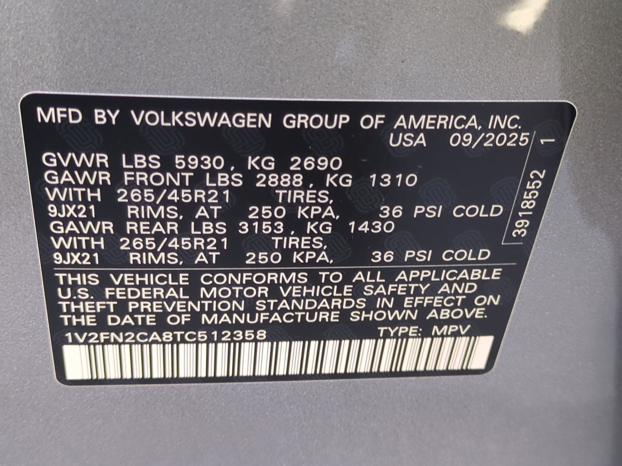 New 2026 Silver Mist Metallic Volkswagen 2.0T SEL Premium R-Line image 19