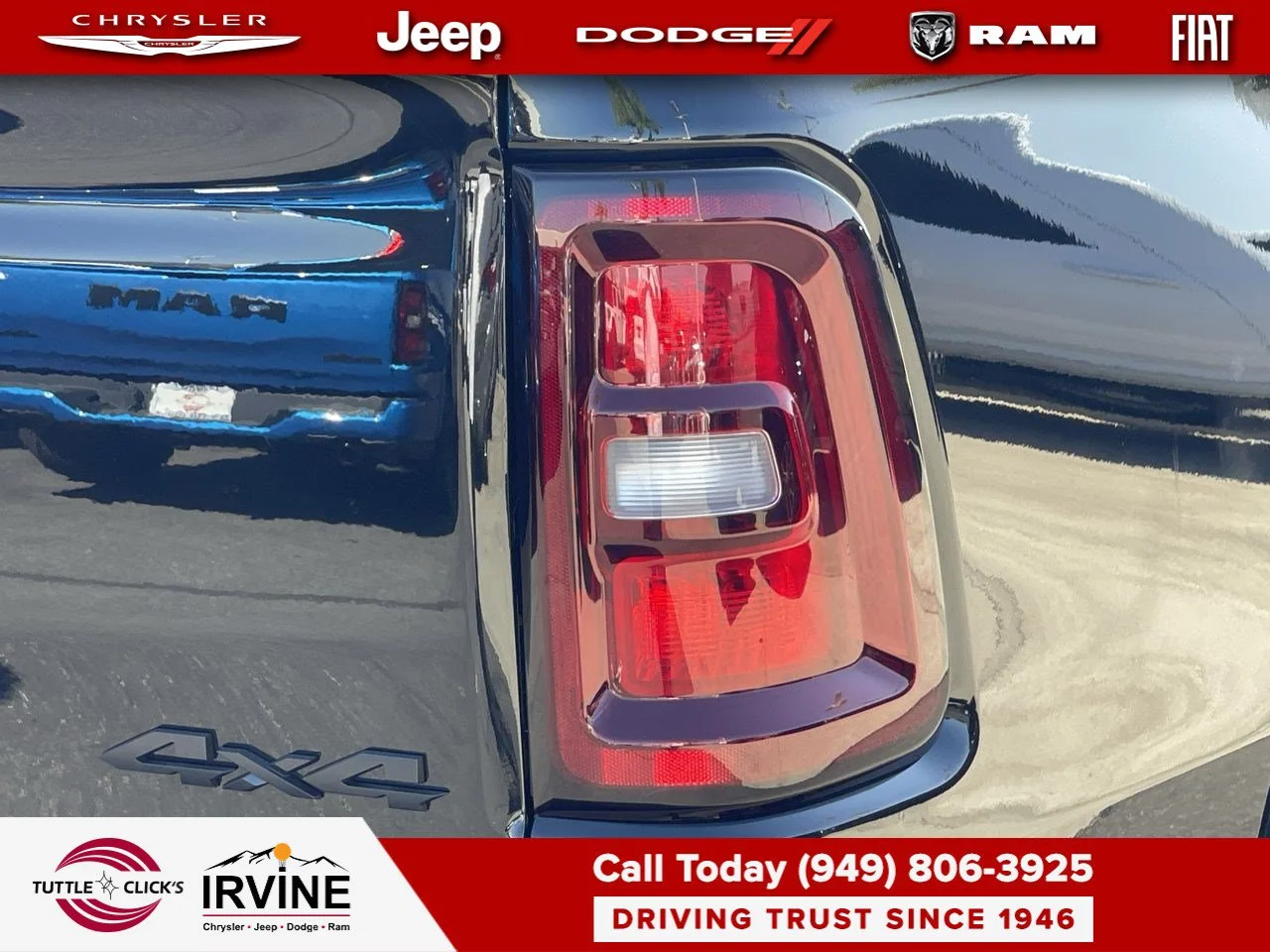 New 2027 Diamond Black Crystal Pearl-Coat Exterior Paint RAM Laramie image 15