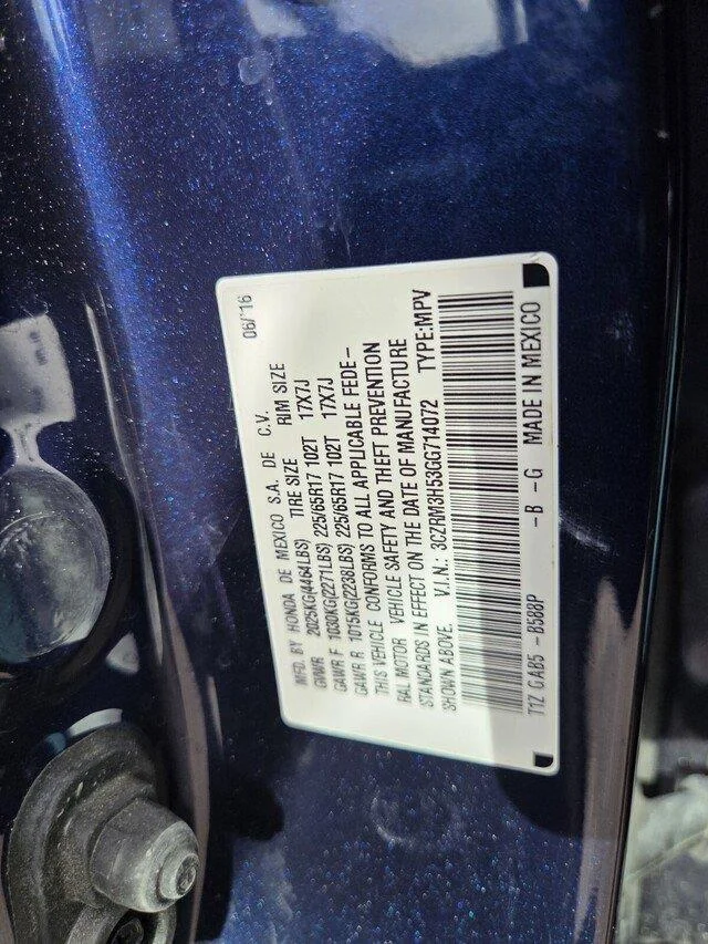 Used 2016 Obsidian Blue Pearl Honda EX image 33