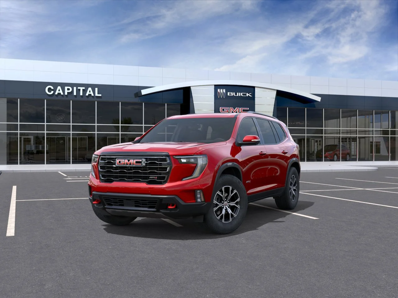 New 2026 Volcanic Red Tintcoat GMC AT4 AWD image 8