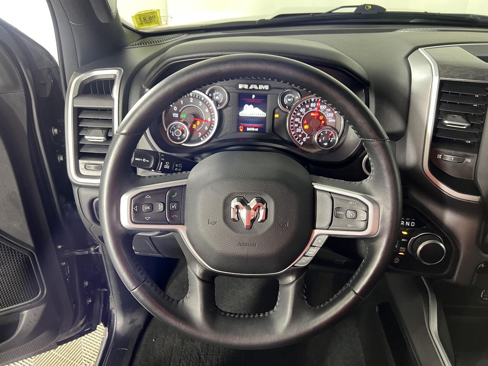 Used 2023 Diamond Black Crystal Pearlcoat Ram Big Horn image 22