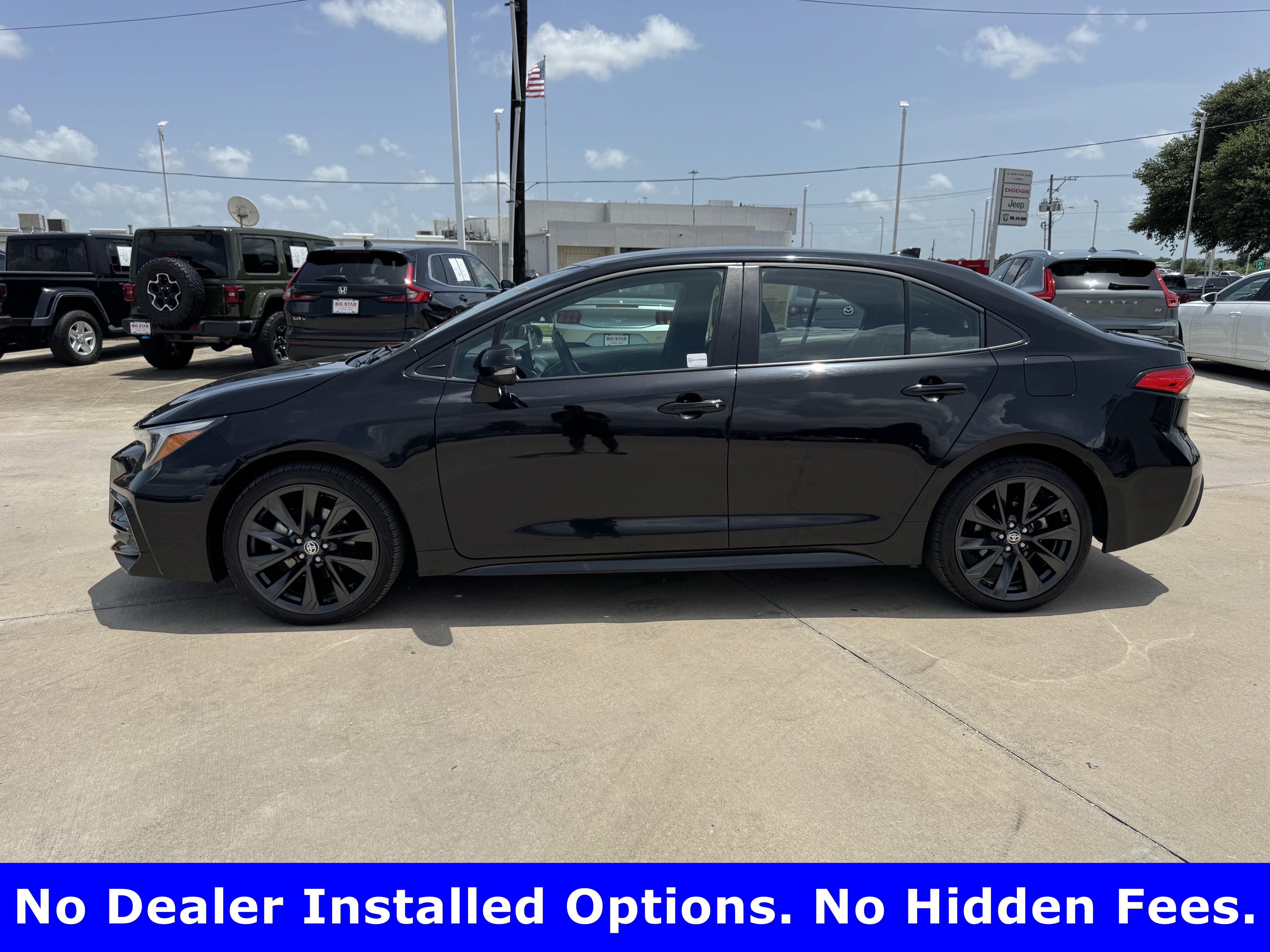 Used 2025 Midnight Black Metallic Toyota SE image 4