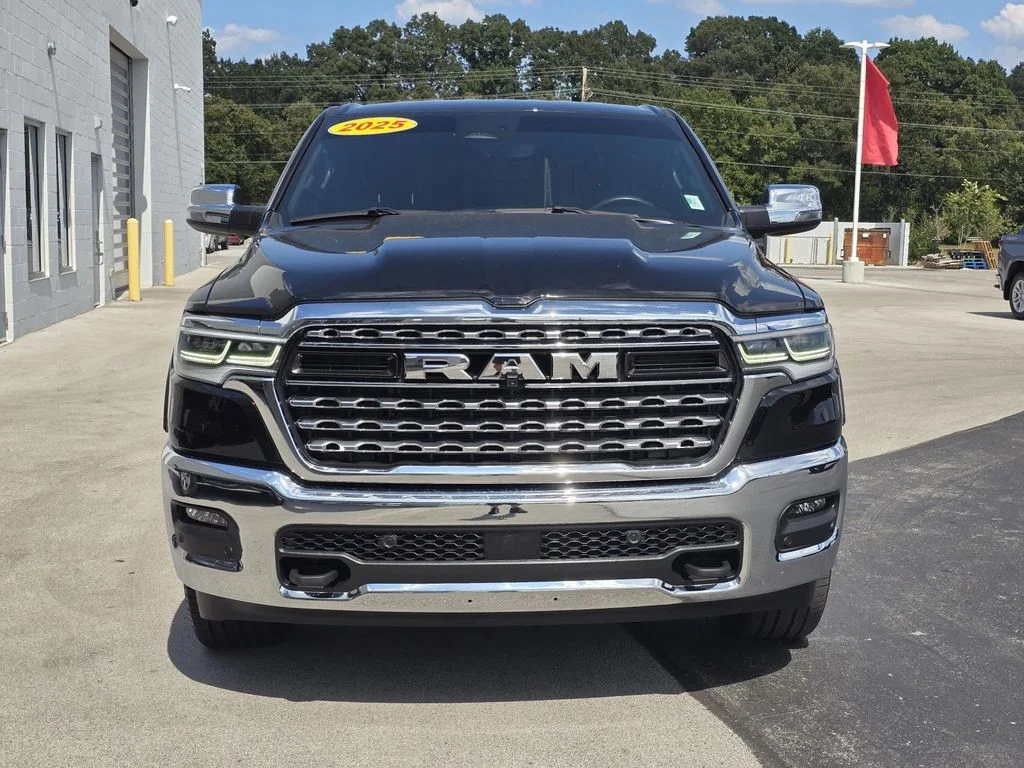 Used 2025 Diamond Black Crystal Pearlcoat Ram Limited image 2