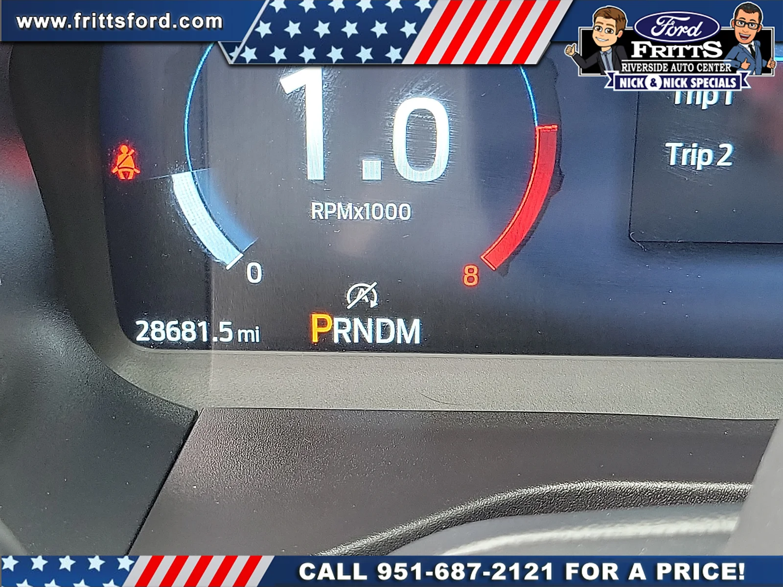 Certified Used 2025 Red Metallic Ford ST image 2