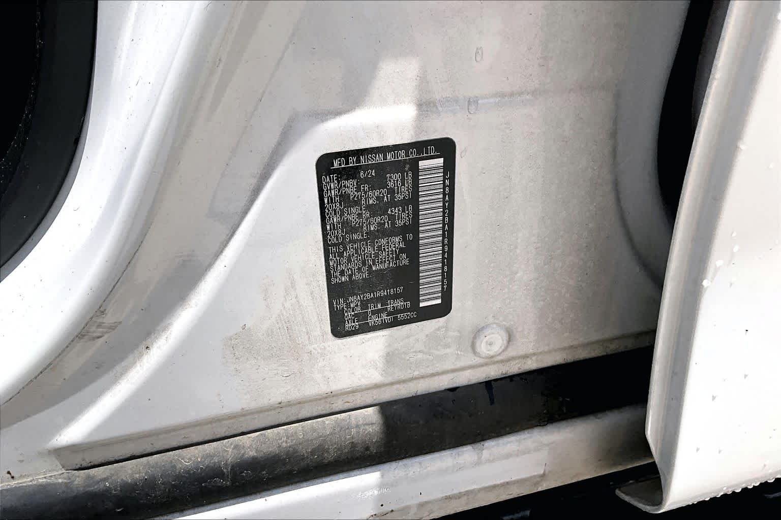 Used 2024 Aspen White Tricoat Nissan SL image 33