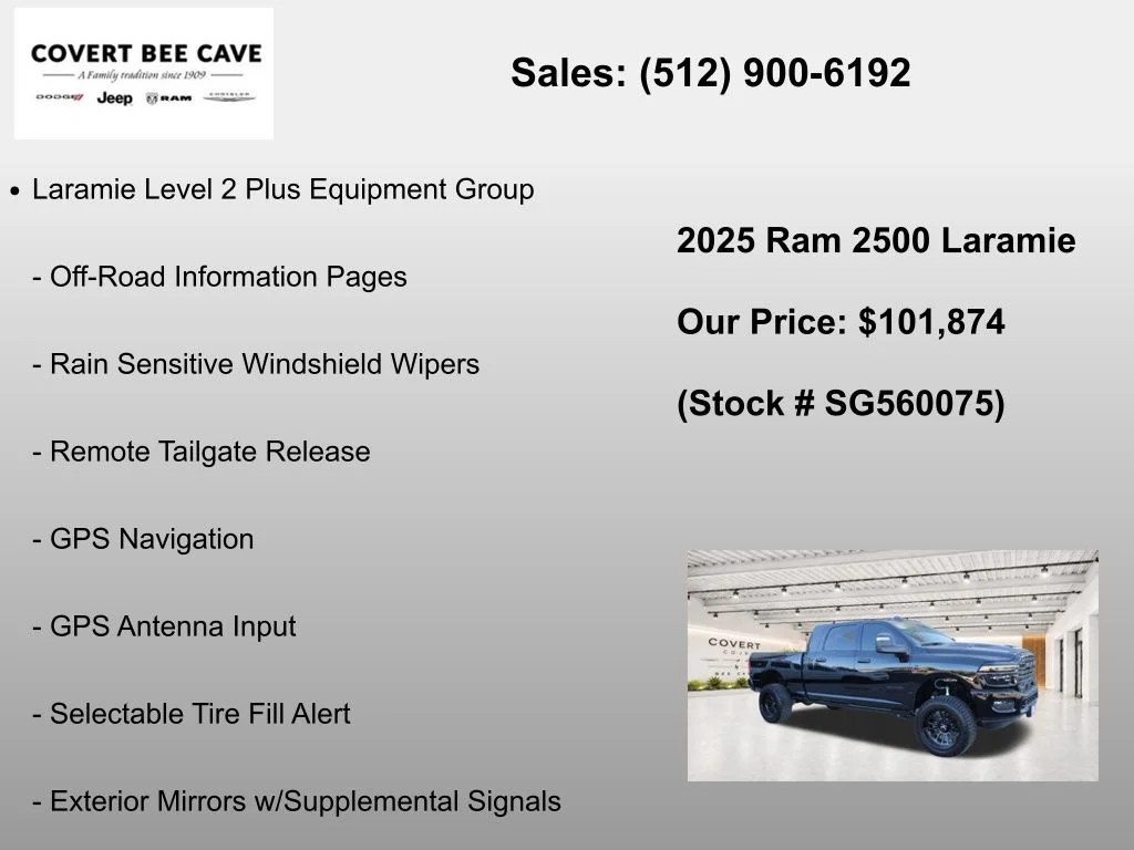 New 2025 Diamond Black Crystal Pearl-Coat Exterior Paint RAM Laramie image 13