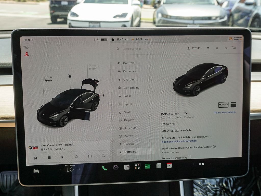 Used 2019 Solid Black Tesla Standard Range Plus image 26