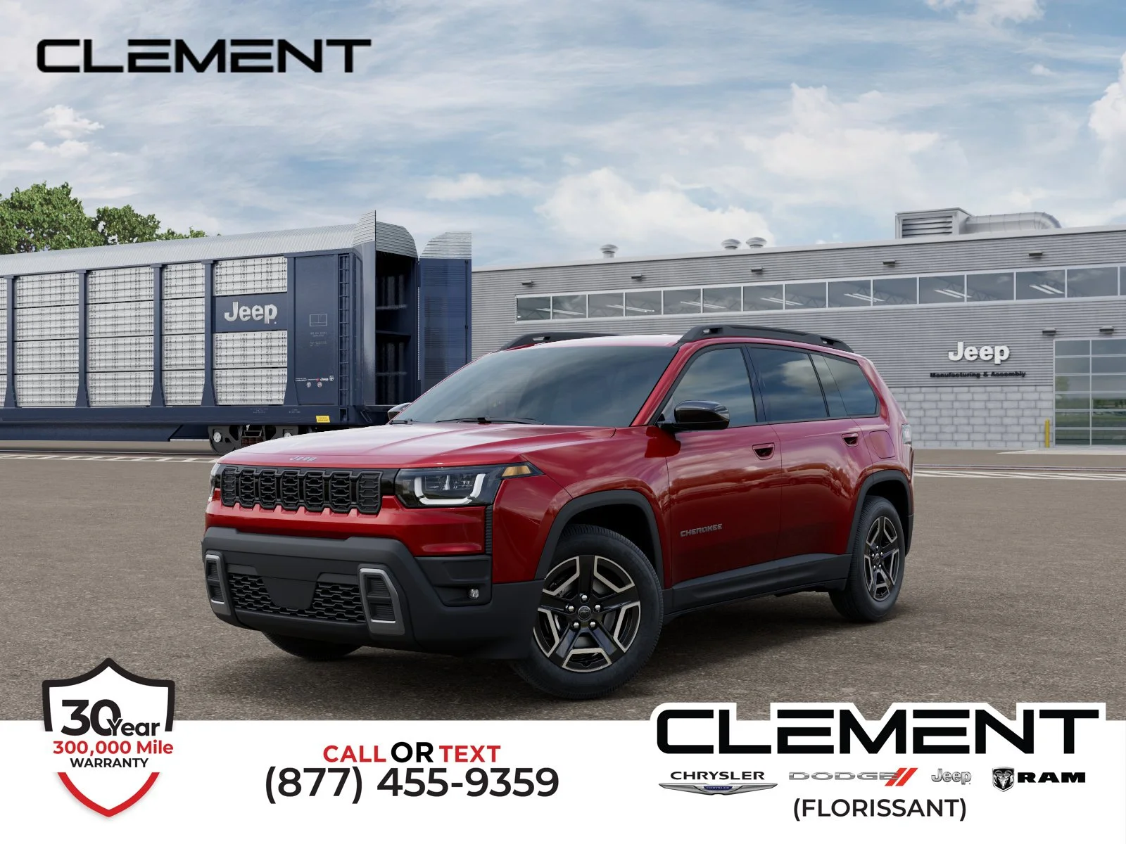 New 2027 Red Hot Pearl-Coat Paint Jeep Laredo image 1