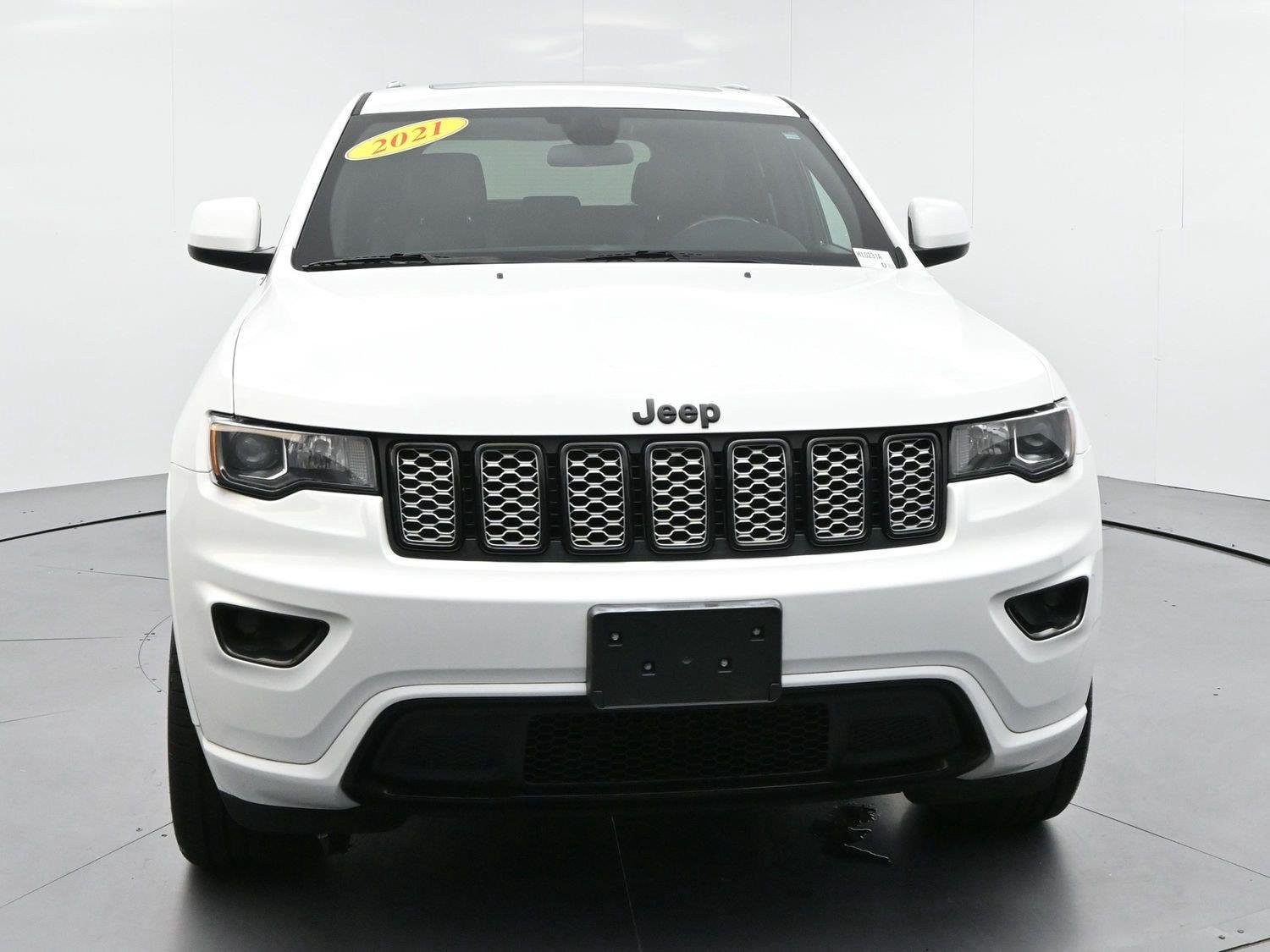 Used 2021 Bright White Clearcoat Jeep Laredo X image 2
