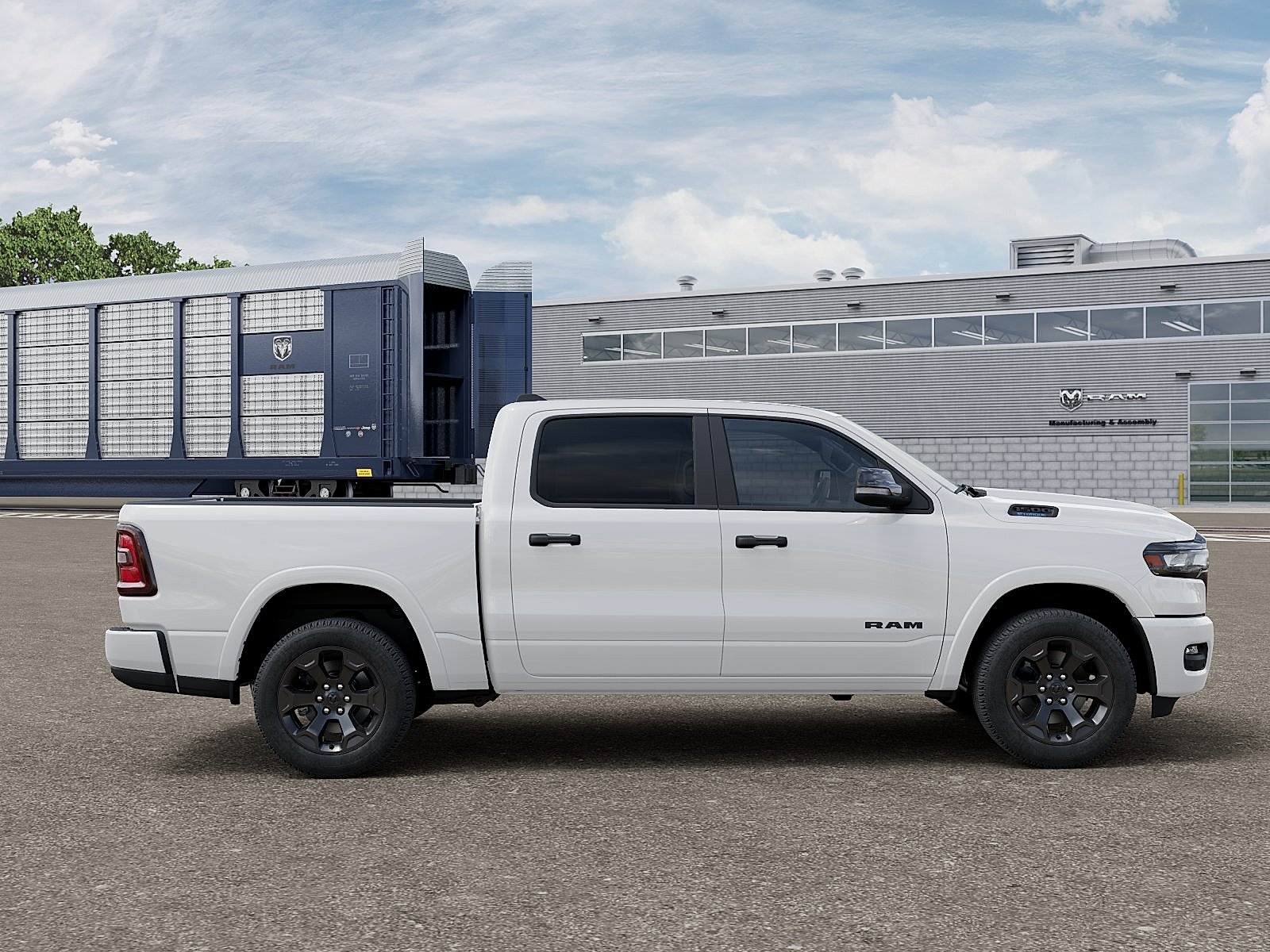 New 2027 Bright White Clear-Coat Exterior Paint RAM Big Horn/Lone Star image 21