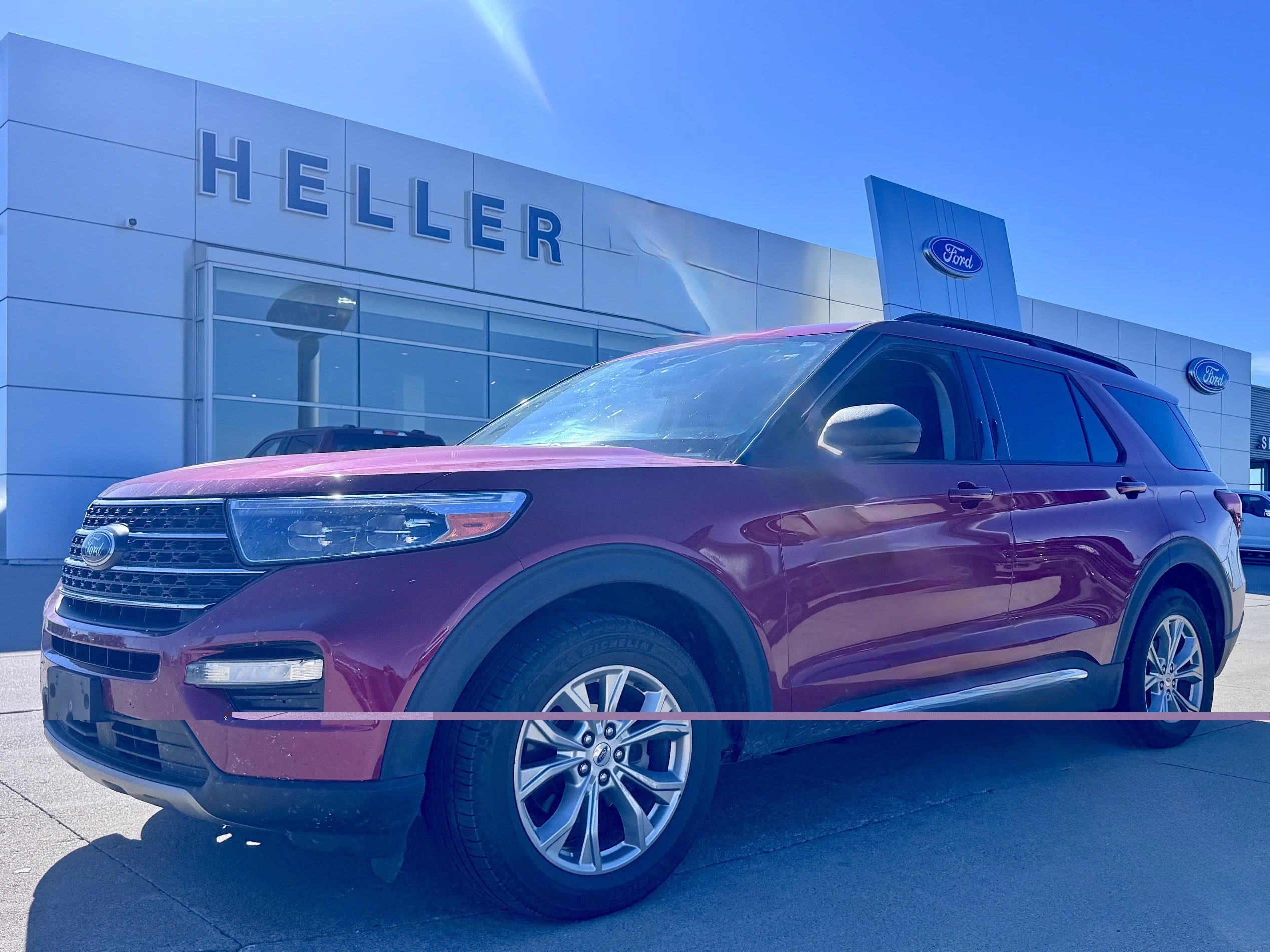 Used 2020 Red Metallic Ford XLT image 3