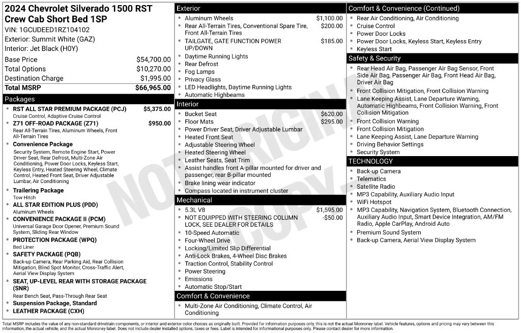 Certified Used 2024 White Chevrolet RST image 44