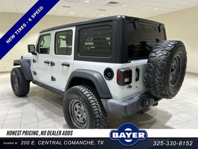 Used 2018 White Jeep Unlimited Sport image 3