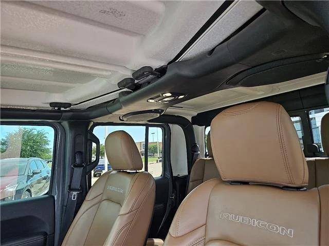 Used 2021 Sting-Gray Clearcoat Jeep Rubicon 4x4 Crew Cab 5 ft. box image 12