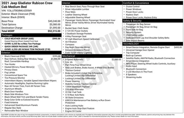 Used 2021 Black Jeep Rubicon image 9