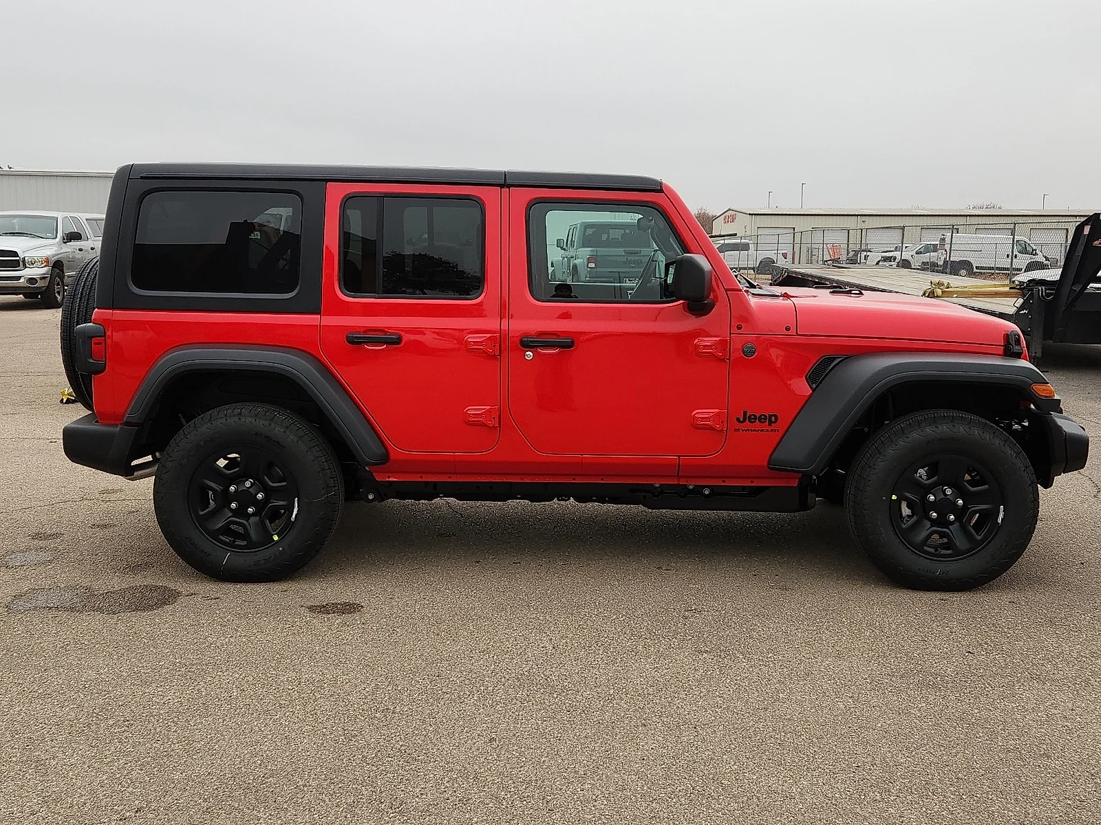 New 2026 Firecracker Red Clear-Coat  Paint Jeep 4-DOOR SPORT image 5