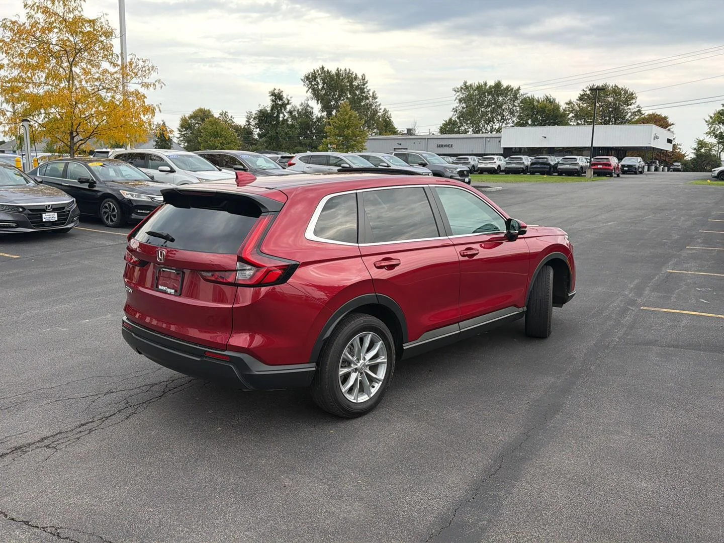 Used 2025 Radiant Red Metallic Honda EX image 7