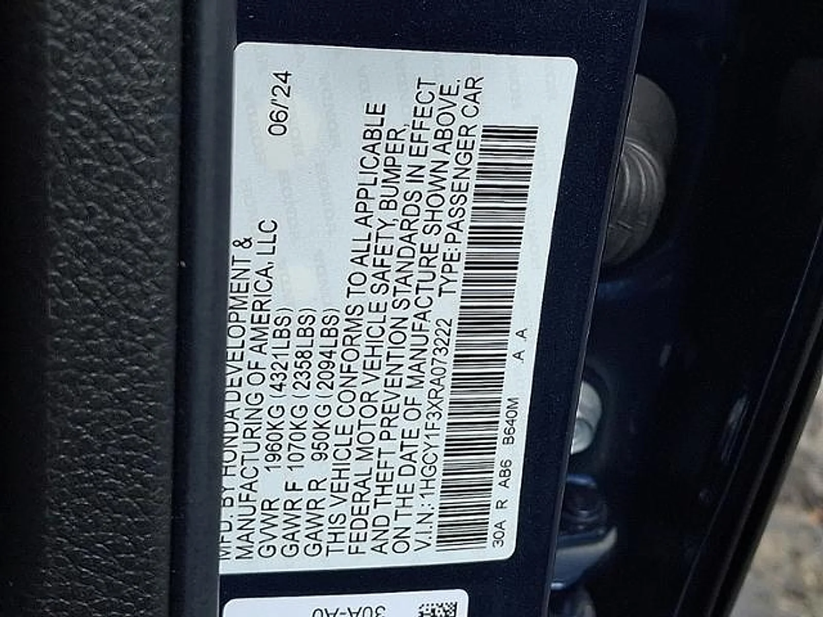 Used 2024 Canyon River Blue Metallic Honda EX image 29