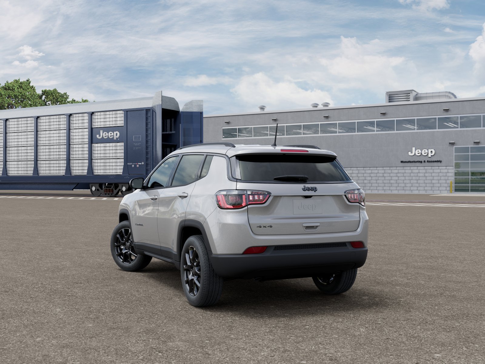 New 2026 Silver Zynith Metallic Clear-Coat Exterior Paint Jeep Latitude image 3