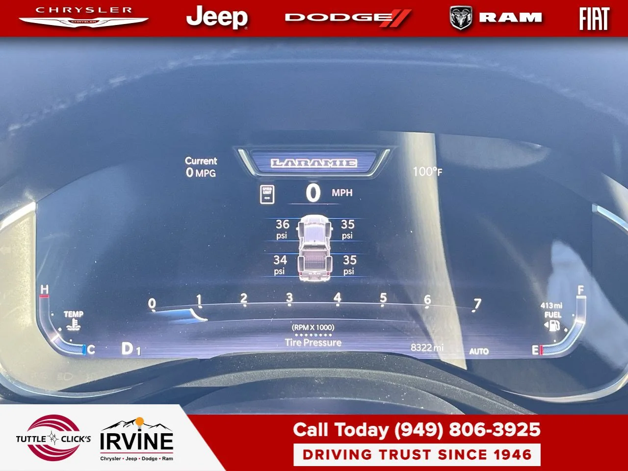 Used 2026 Bright White Clearcoat Ram Laramie image 37