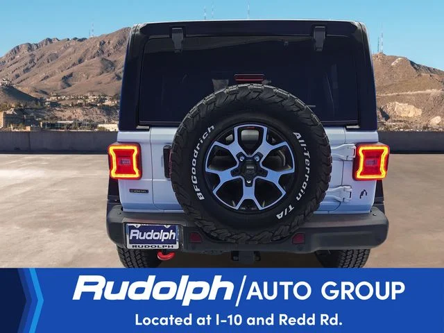 Used 2022 Bright White Clearcoat Jeep Unlimited Rubicon image 4