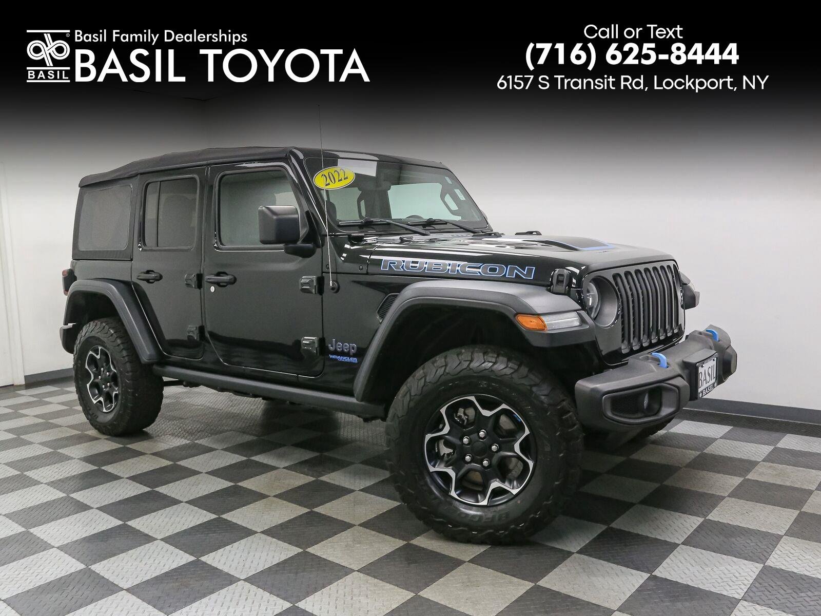 Used 2022 Black Clearcoat Jeep Unlimited Rubicon image 1