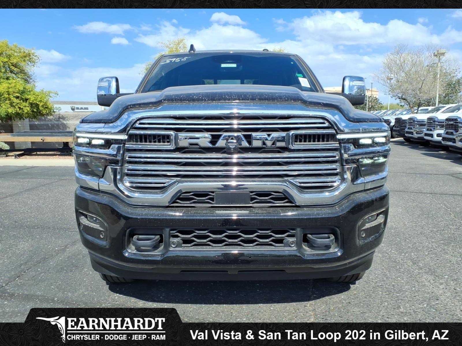 New 2026 Diamond Black Crystal Pearl-Coat Exterior Paint RAM Laramie image 2