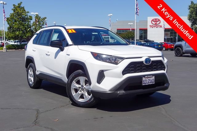 Certified Used 2021 White Toyota LE image 2