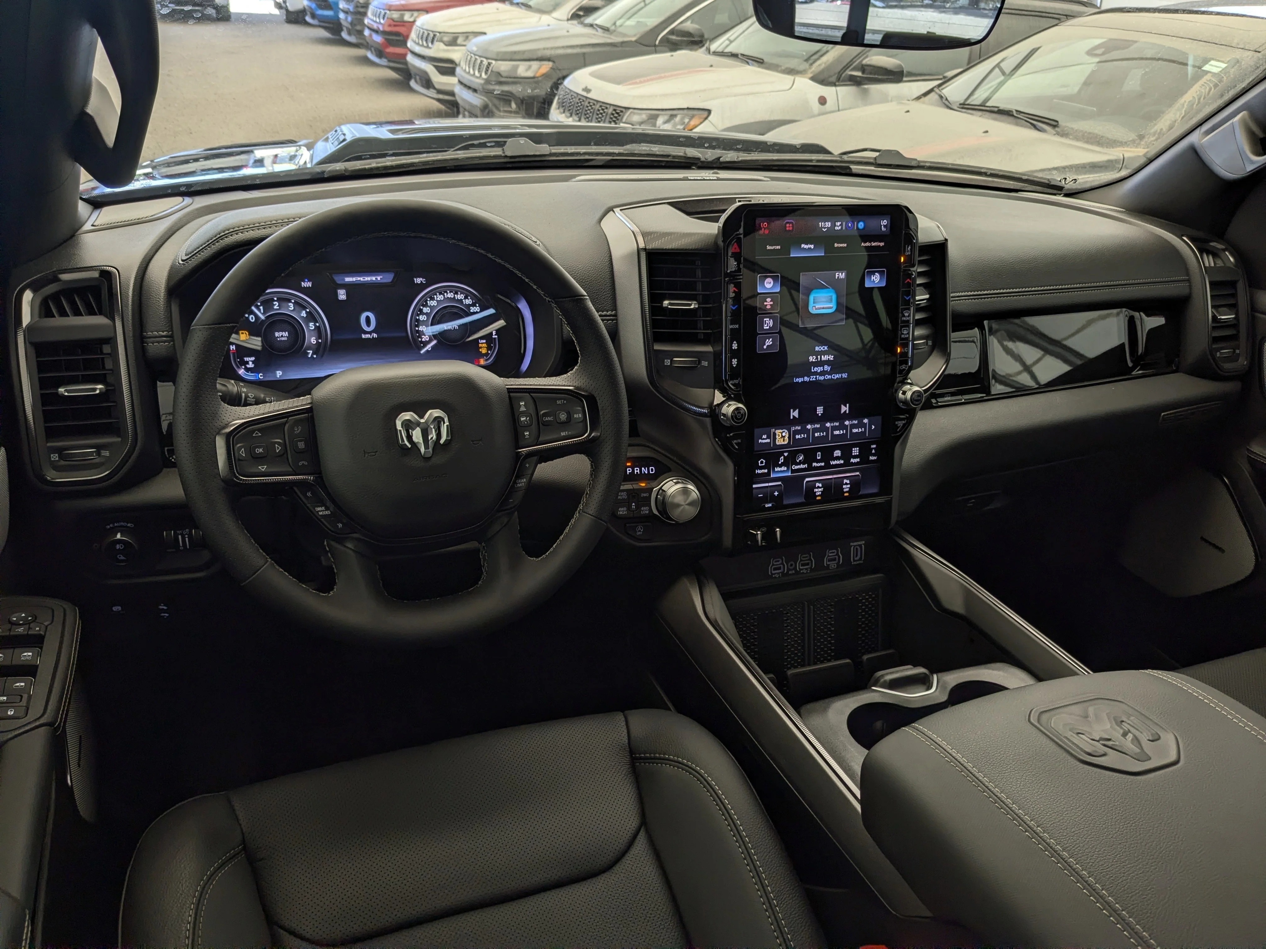 New 2026 Black RAM Sport - HEMI V8 - Level 1 Equip - Sunroof - Cold Air Intake - Cat Back Exhaust - 22 Fuel Wheels image 28