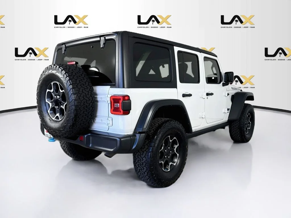 Used 2022 White Jeep Unlimited Rubicon 4xe image 7