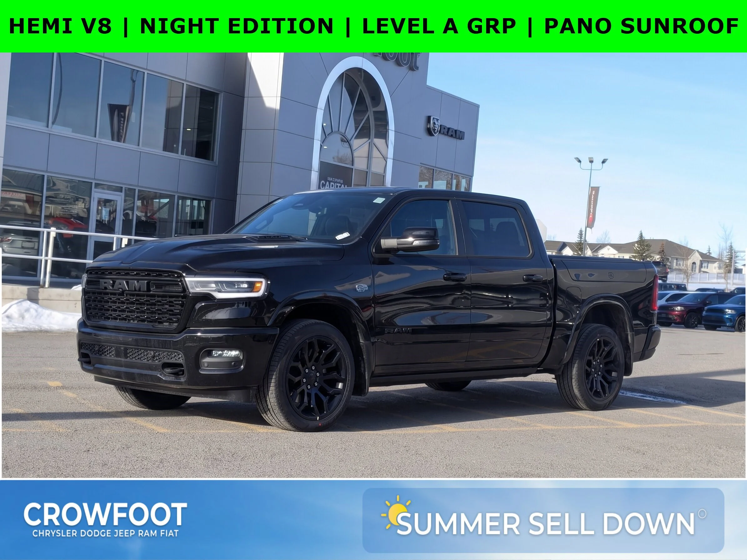 New 2026 Black RAM Limited - - 14.4 Display - Head-Up Display - Surround View Camera - Panoramic Sunroof & More image 1