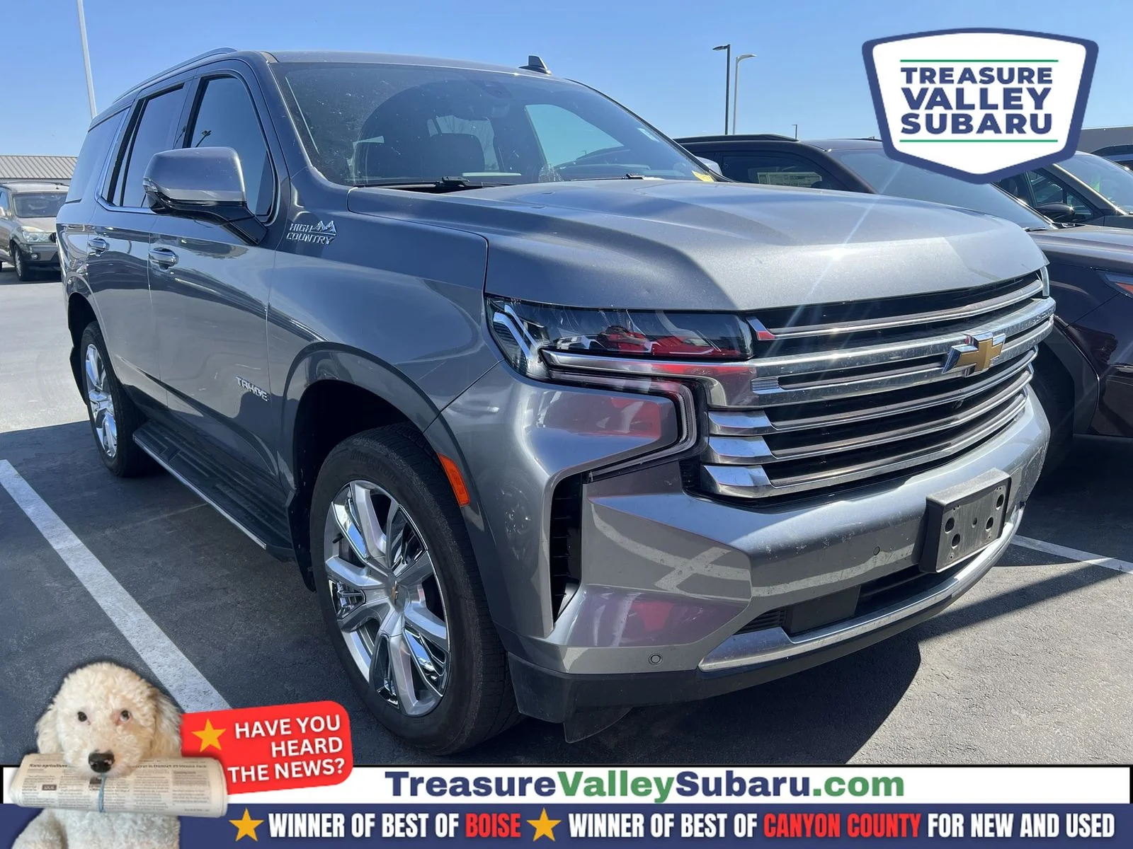 Used 2022 Gray Chevrolet High Country image 1