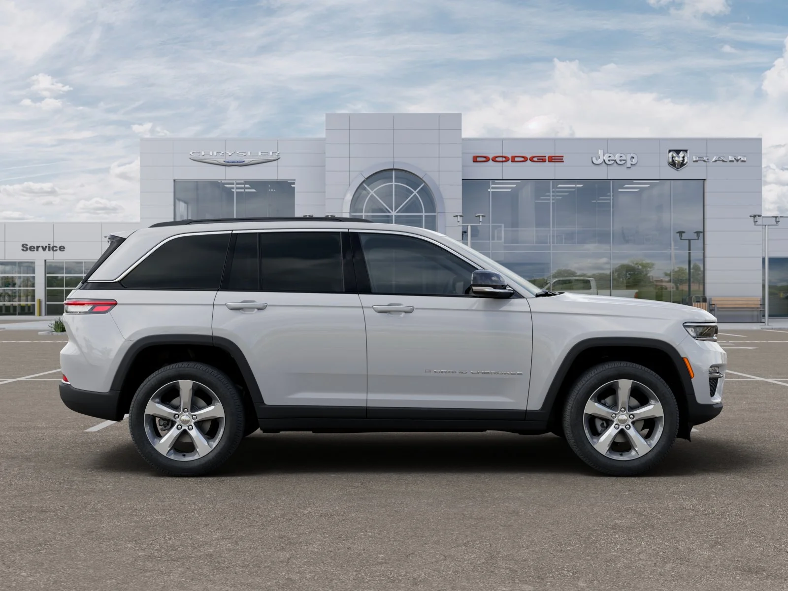 New 2025 Bright White Clear-Coat Exterior Paint Jeep Limited image 34