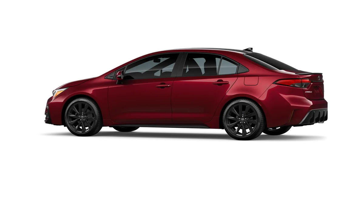 New 2026 Ruby Flare Pearl with Midnight Black Metallic roof Toyota XSE image 5