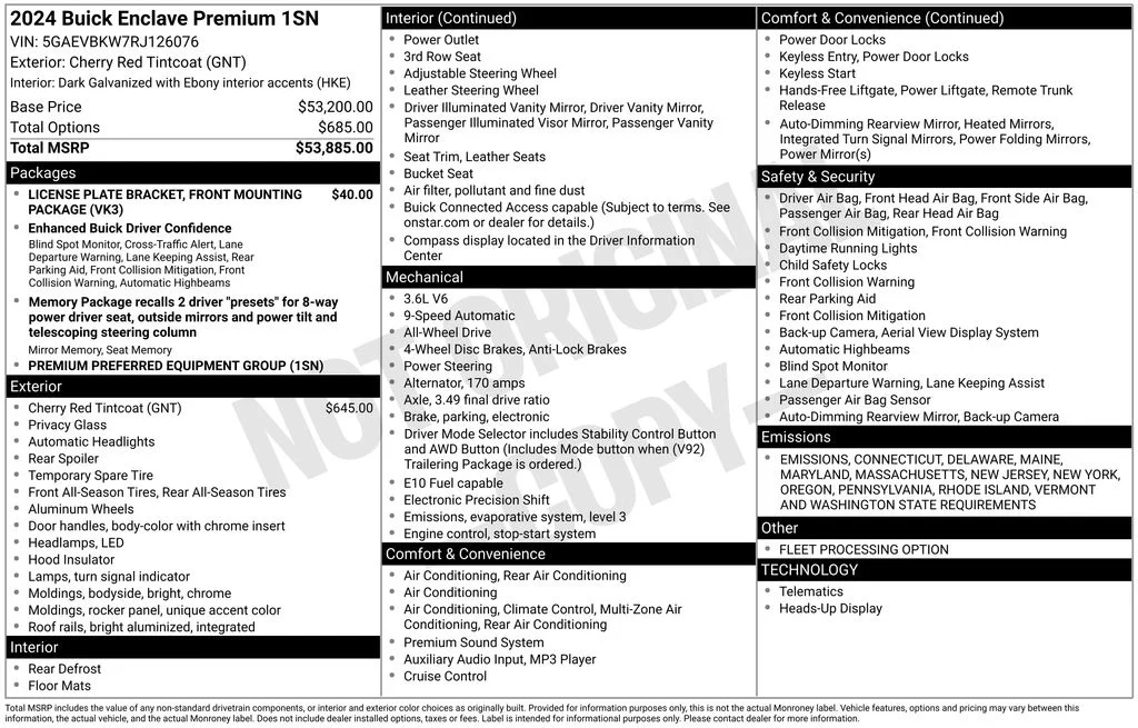 Used 2024 Red Buick Premium Group image 17