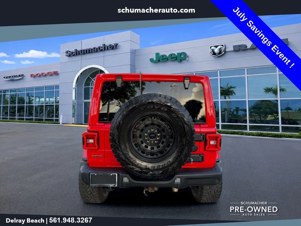 Used 2022 Red Jeep Unlimited Sahara image 6