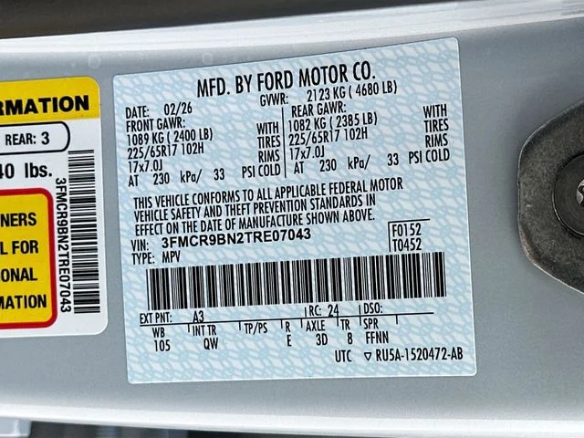New 2026 White Metallic Ford Big Bend image 20
