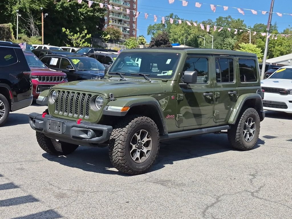 Used 2021 Green Jeep Unlimited Rubicon image 1