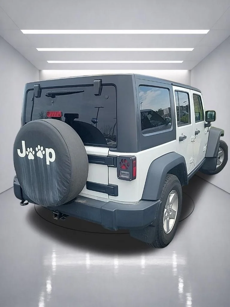 Used 2018 Bright White Clearcoat Jeep Unlimited Sport image 5