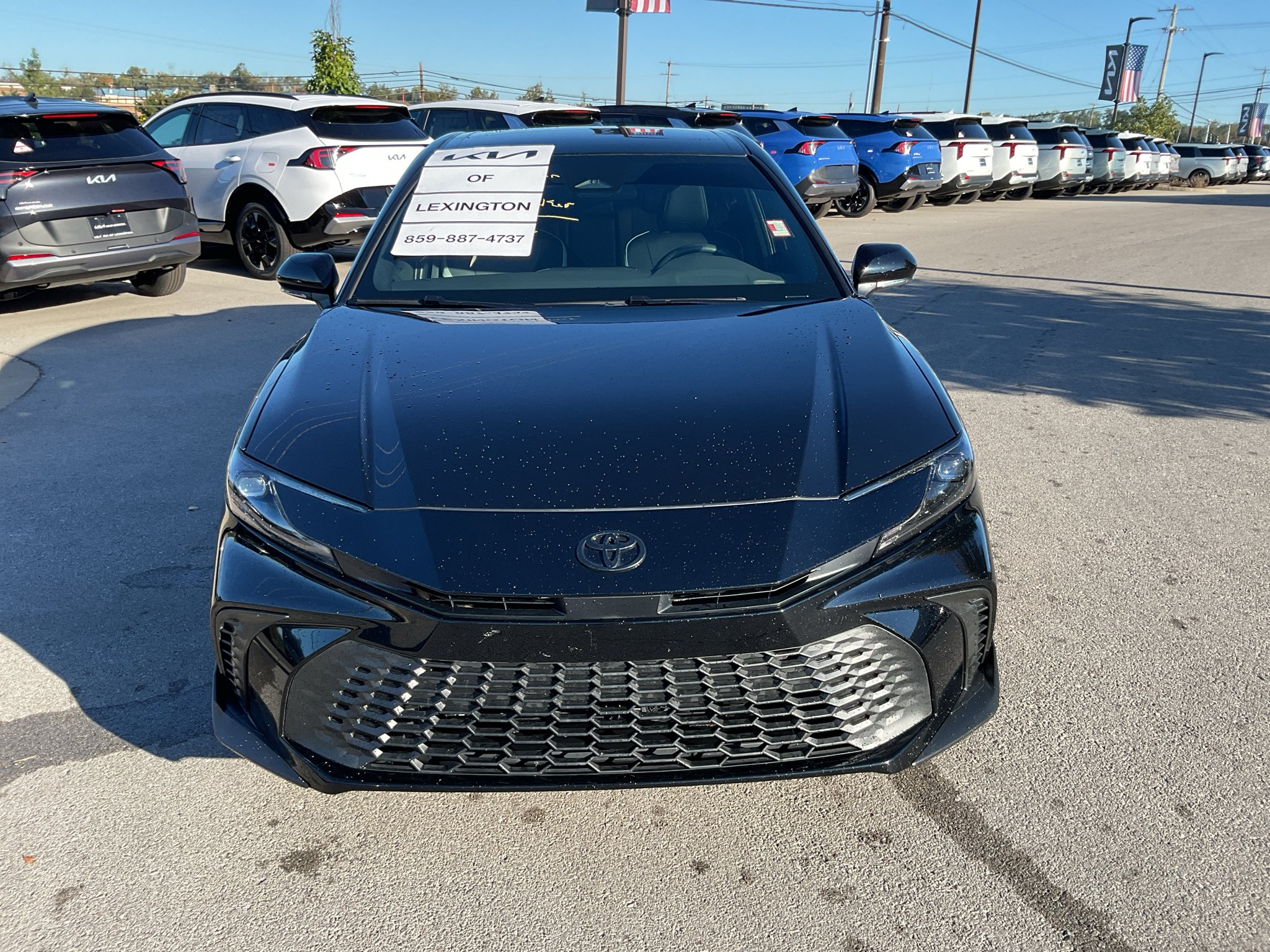 Used 2025 Midnight Black Metallic Toyota SE image 3