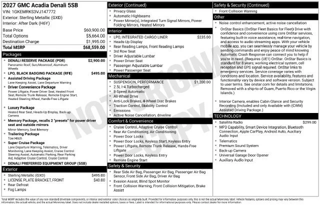 New 2027 Sterling Metallic GMC Denali image 5