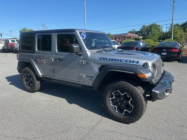 Used 2021 Silver Jeep Unlimited Rubicon 4xe image 1