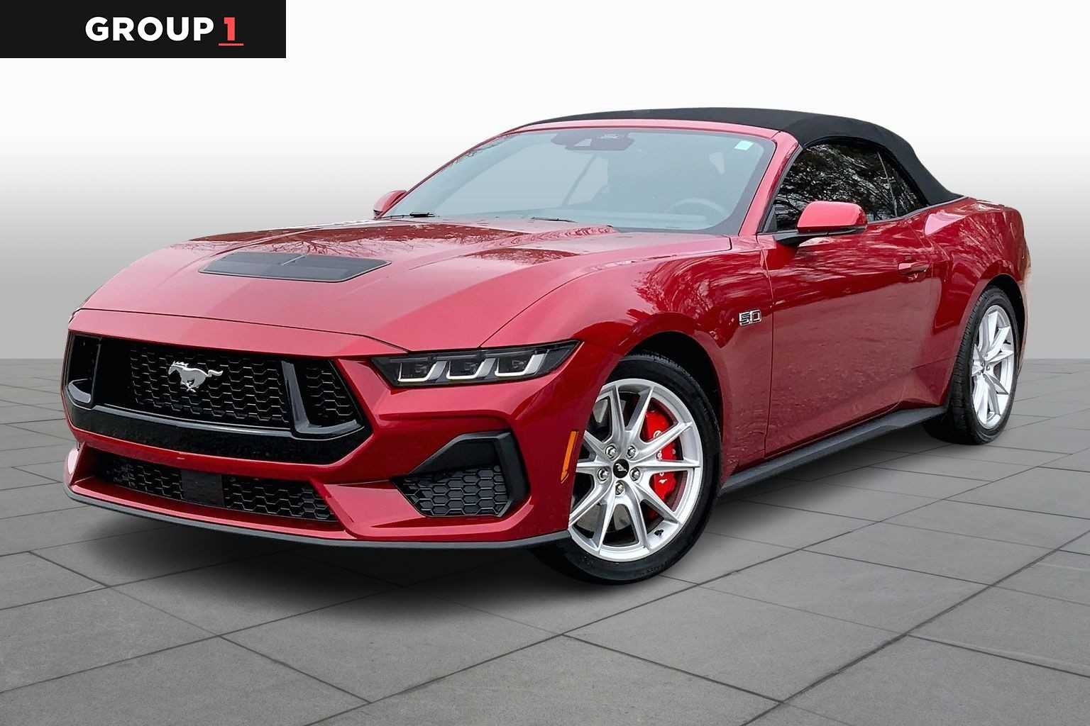 Rapid Red Metallic Tinted Clearcoat 2024 Ford Mustang GT Premium Convertible RWD Convertible Rear-Wheel Drive