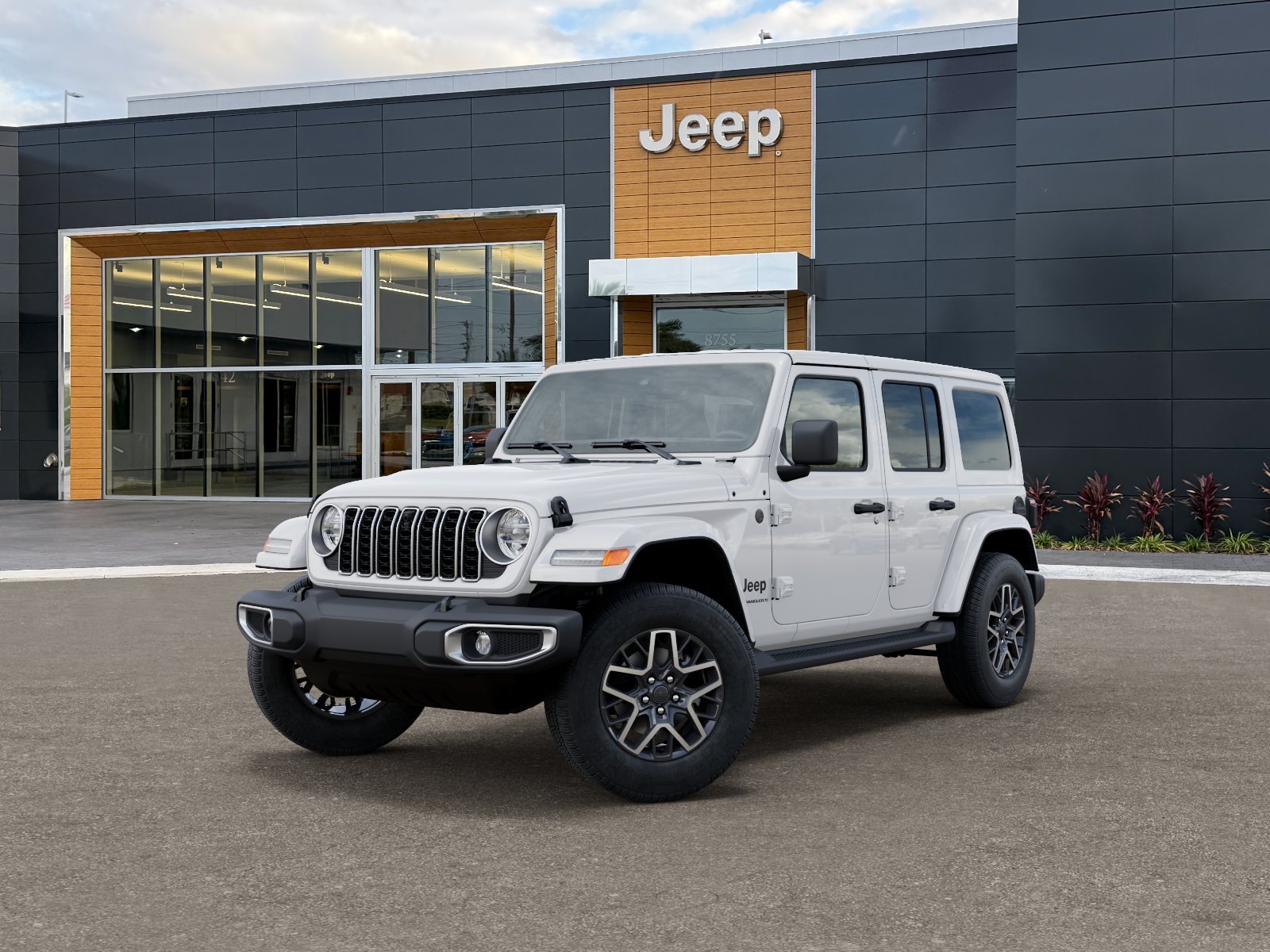 New 2026 Bright White Clear-Coat Exterior Paint Jeep Sahara image 33
