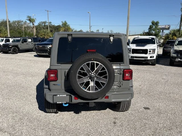 Used 2022 Gray Jeep Unlimited Sahara 4xe image 5