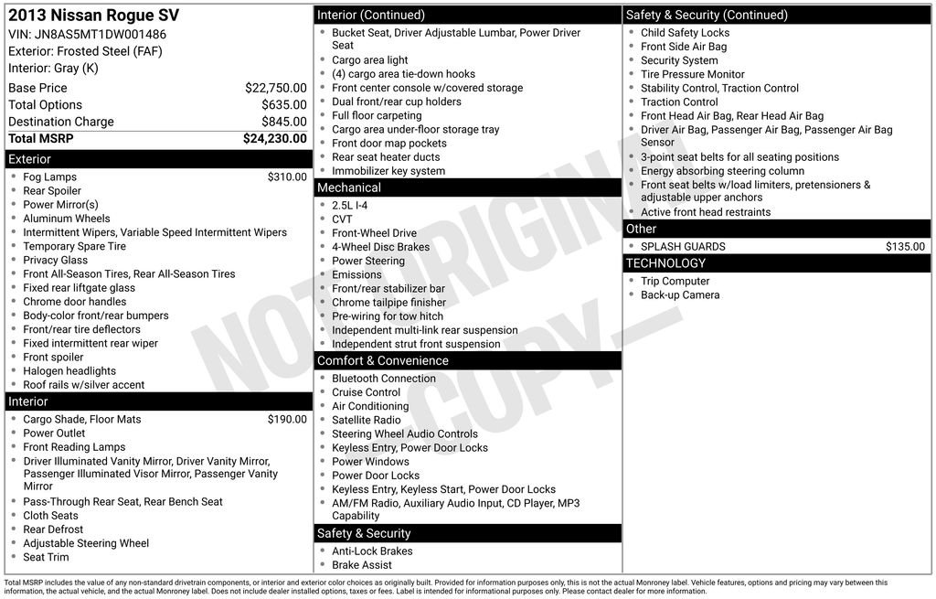 2013 Nissan Rogue's photo